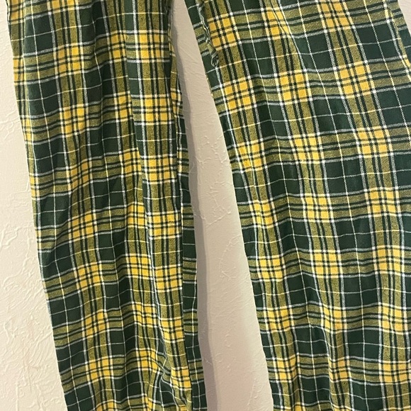 Green Bay Packers Men’s Flannel Pajamas Pants NFL Team Apparel M Plaid Sleepwear - Picture 4 of 6